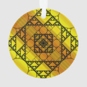 Fractal Geometrie Acryl Ornament (achterkant)