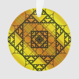 Fractal Geometrie Acryl Ornament