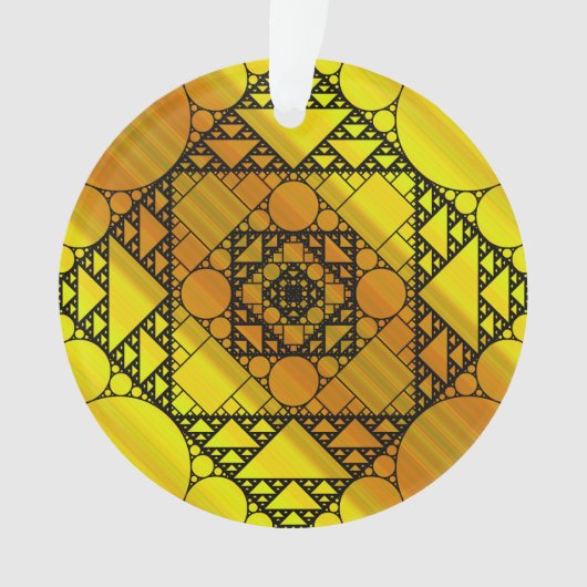 Fractal Geometrie Acryl Ornament (voorkant)