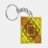 Fractal Geometrie Acryl Sleutelhanger (Voorkant Links)