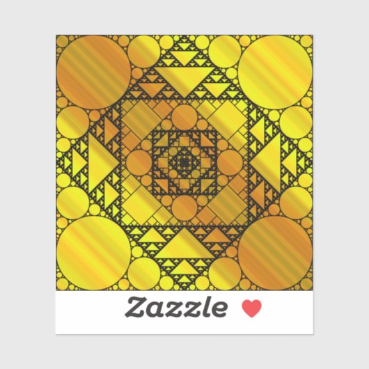 Fractal Geometry Contour Sticker (Vel)