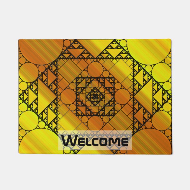 Fractal Geometry Doormat Deurmat (Voorkant)