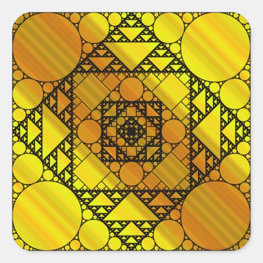 Fractal Geometry Sticker (Voorkant)