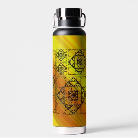 Fractal Geometry Waterfles (Achterkant)