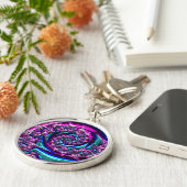 Fractal Glass 2 Sleutelhanger (Zijkant)