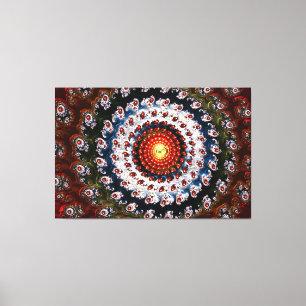 Fractal Glass 3 Wrapped Canvas Afdruk