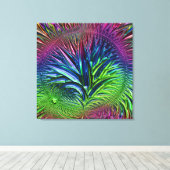 Fractal Glass 5A Canvas Afdruk (Insitu (Houten vloer))