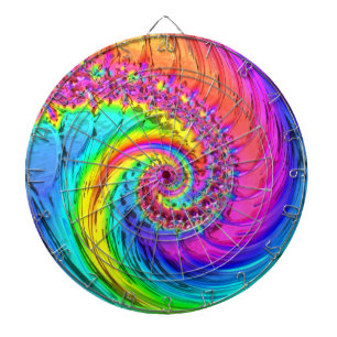 Fractal Glass 6 Dart Board Dartbord