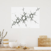 Fractal Gray Poster (Keuken)