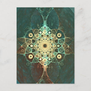 Fractal grunge briefkaart