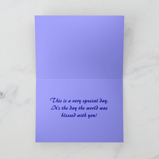 Fractal Happy Birthday Kaart (Binnen)