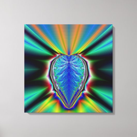 Fractal Heart Canvas Print (Voorkant)
