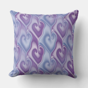 Fractal Heart naadloos patroon + uw ideeën Buitenkussen
