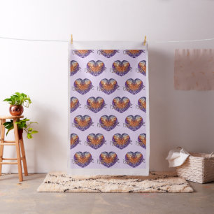 Fractal Heart NAMASTE + uw achtergrond en ideeën Stof