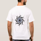 Fractal het Blauw van de Ster T-shirt (Achterkant)