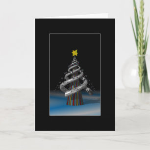 Fractal het Wenskaart van de Kerstboom Feestdagen Kaart