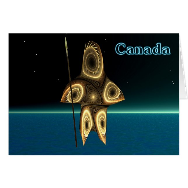 Fractal Inuit Hunter (Voorkant Horizontaal)