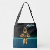 Fractal Inuit Hunter - Alaska Crossbody Tas (Achterkant)