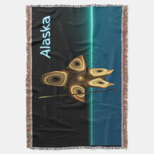 Fractal Inuit Hunter - Alaska Deken (Voorkant Verticaal)