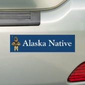 Fractal Inuit Hunter - Alaska Native Bumpersticker (Op auto)