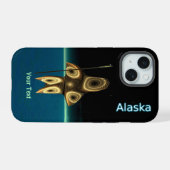Fractal Inuit Hunter - Alaska OtterBox iPhone Case iPhone 15 Hoesje (Achterkant horizontaal)