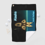 Fractal Inuit Hunter - Alaska Postage Golfhanddoek (Insitu)