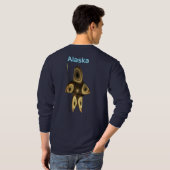 Fractal Inuit Hunter - Alaska T-shirt (Achterkant volledig)