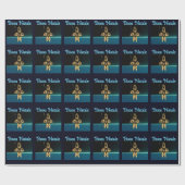 Fractal Inuit Hunter - Buon Natale Cadeaupapier (Vlak)