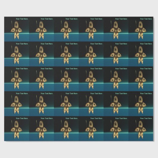 Fractal Inuit Hunter Cadeaupapier (Vlak)