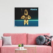 Fractal Inuit Hunter Canvas Afdruk (Insitu (Woonkamer))