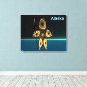 Fractal Inuit Hunter Canvas Afdruk (Insitu (Houten vloer))