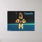 Fractal Inuit Hunter Canvas Afdruk (Voorkant)