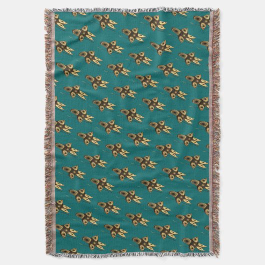 Fractal Inuit Hunter Deken (Voorkant Verticaal)