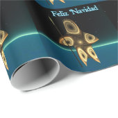 Fractal Inuit Hunter - Feliz Navidad Cadeaupapier (Rol Hoek)