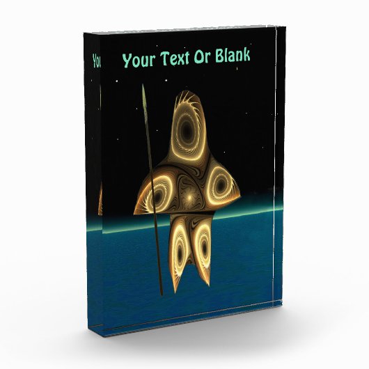 Fractal Inuit Hunter Fotoblokken (Links)