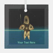 Fractal Inuit Hunter Glas Ornament (Voorkant)
