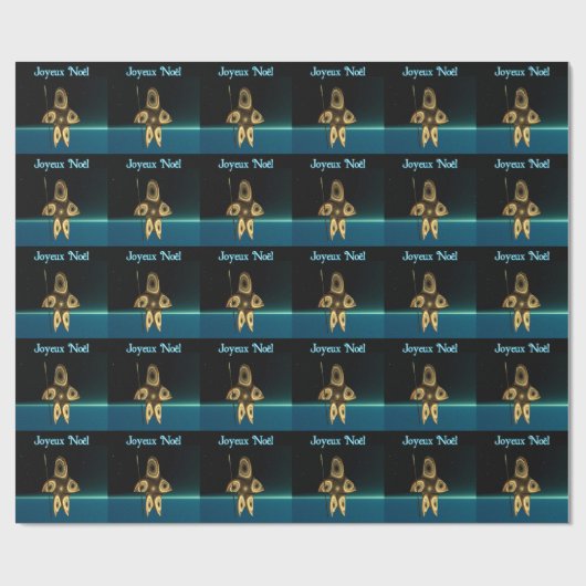 Fractal Inuit Hunter - Joyeux Noё l Cadeaupapier (Vlak)