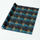 Fractal Inuit Hunter - Joyeux Noё l Cadeaupapier (Uitgerold)