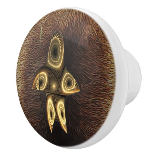 Fractal Inuit Hunter Keramische Knop (Rechts)