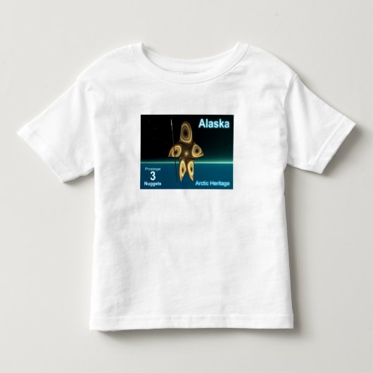 Fractal Inuit Hunter Kinder Shirts (Voorkant)