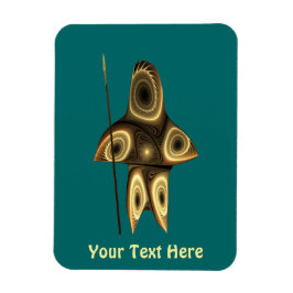 Fractal Inuit Hunter Magneet