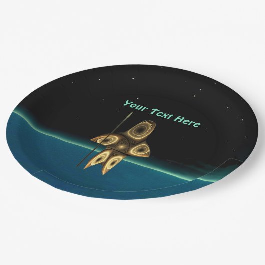 Fractal Inuit Hunter Papieren Bordje (Gekanteld)