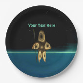 Fractal Inuit Hunter Papieren Bordje (Voorkant)