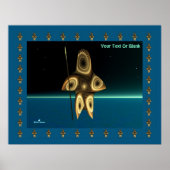 Fractal Inuit Hunter Poster (Voorkant)