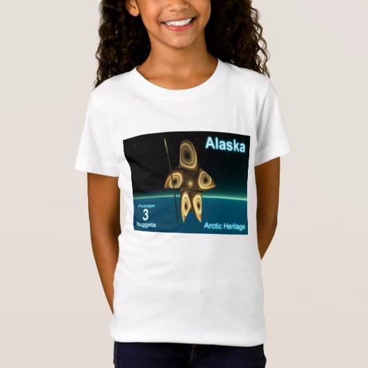 Fractal Inuit Hunter T-shirt (Voorkant)