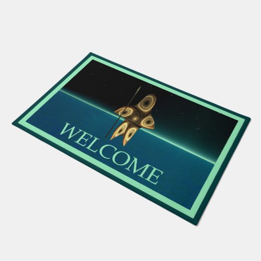 Fractal Inuit Hunter - Welkom Deurmat (Schuin)