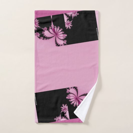 Fractal Jardin rose d'eau Serviette (Serviette à main)