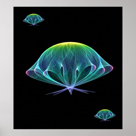 Fractal Jellyfish Poster (Voorkant)