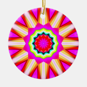 Fractal Kaleidoscoop 01 Keramisch Ornament