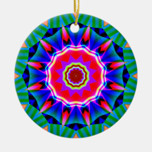 Fractal Kaleidoscoop 05 Keramisch Ornament